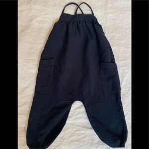 Black gauze romper size 3T
